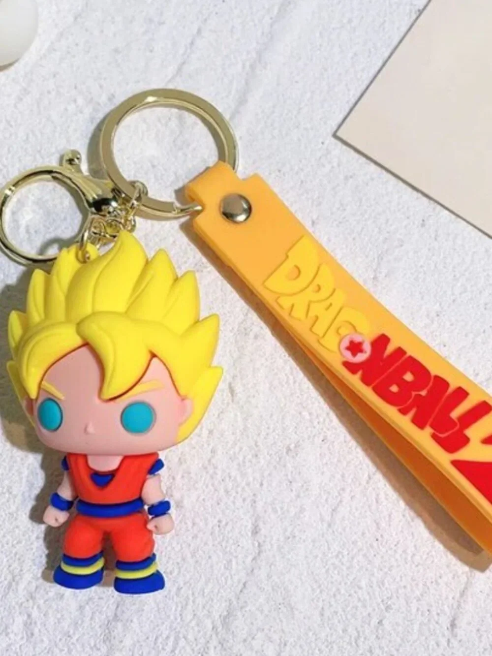 Dragon Ball Z 3D Funko Pop-style rubber keychains B6
